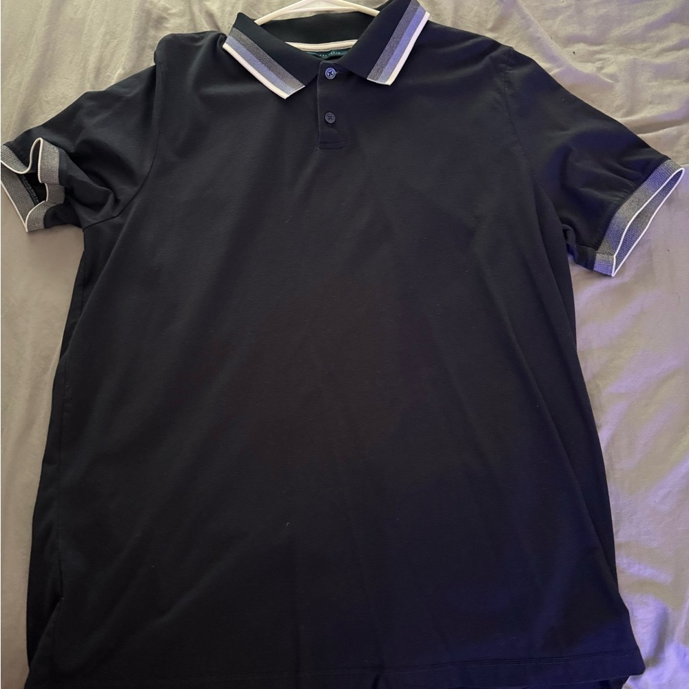 Perry Ellis Dark Polo with White Trim